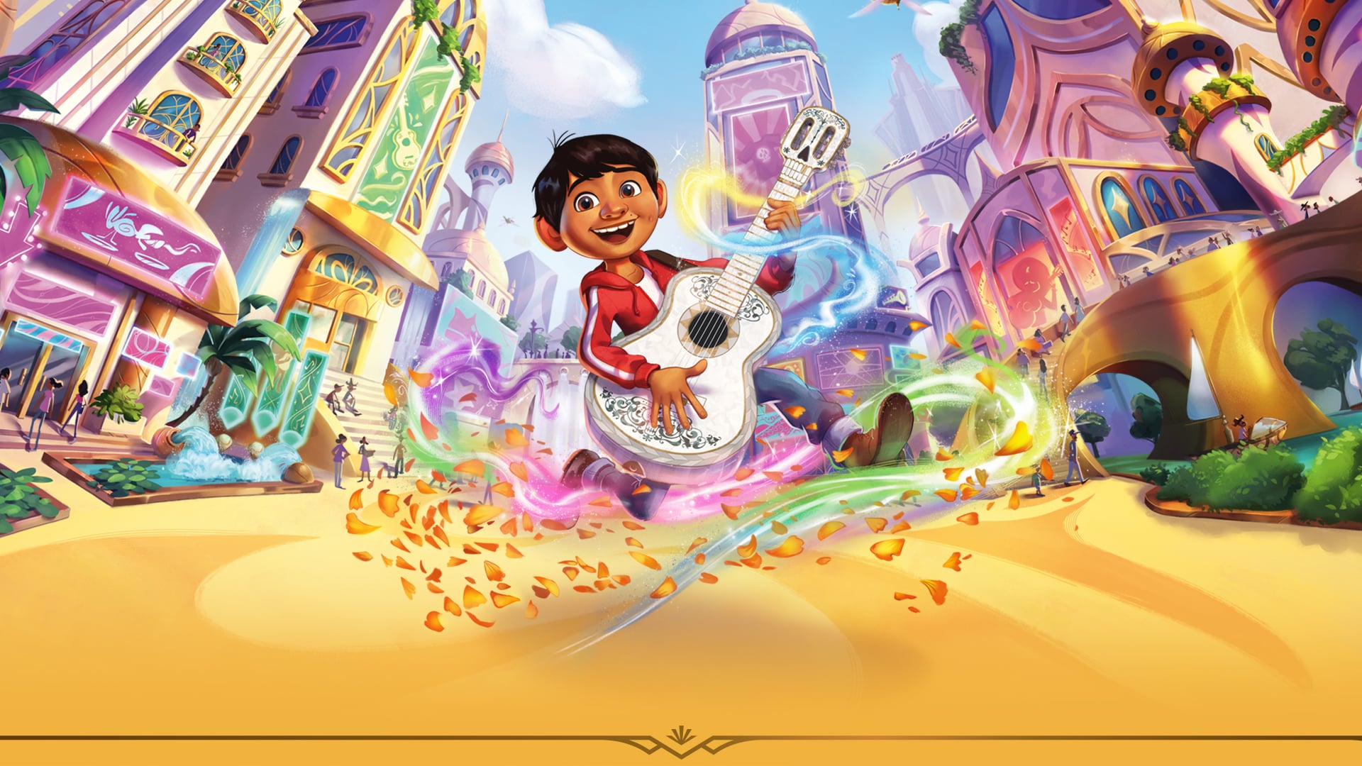 Disney Lorcana Hyperia City official key art — the headline release of autumn 2026