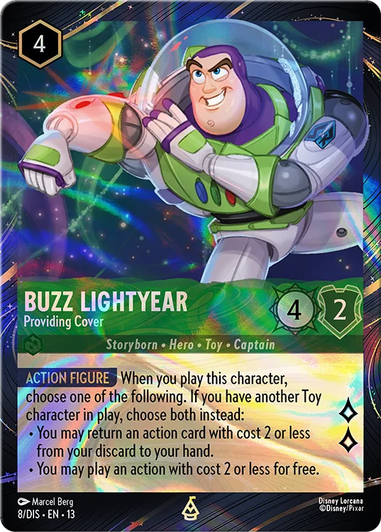 Buzz Lightyear – Providing Cover, the Scavenger Hunt promo card