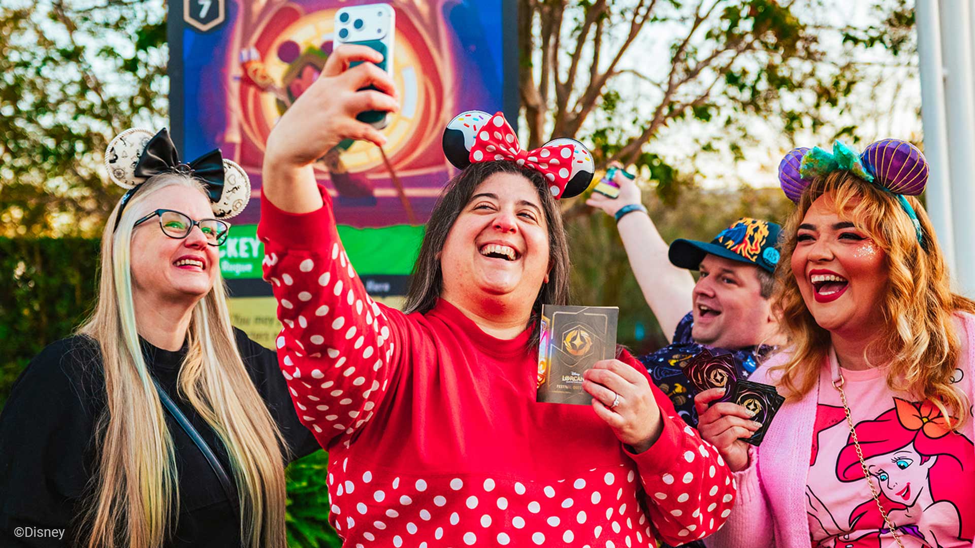 Disney Lorcana Collection Quest park promos key art — Hong Kong Disneyland Resort and Disneyland Paris events