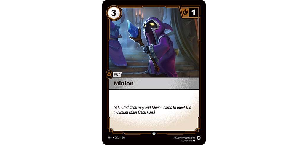 The Minion — a new freely available unit shipping with Legacy Rune Kits