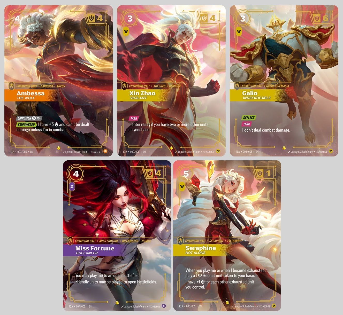 Contents of the Riftbound x T1 Worlds Champion Collection