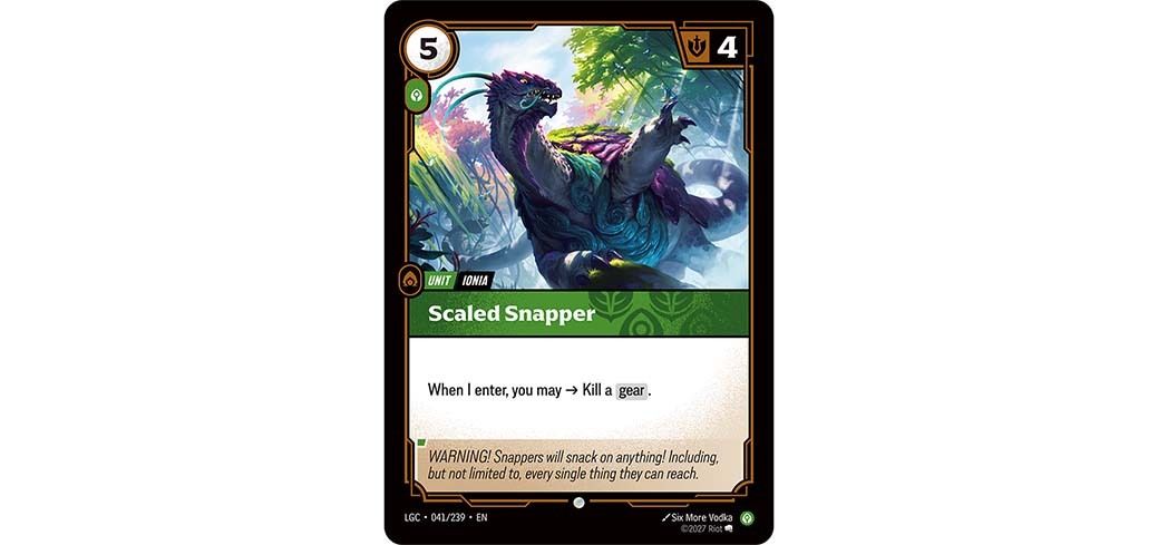 Sample unit card showing the updated Legacy templating